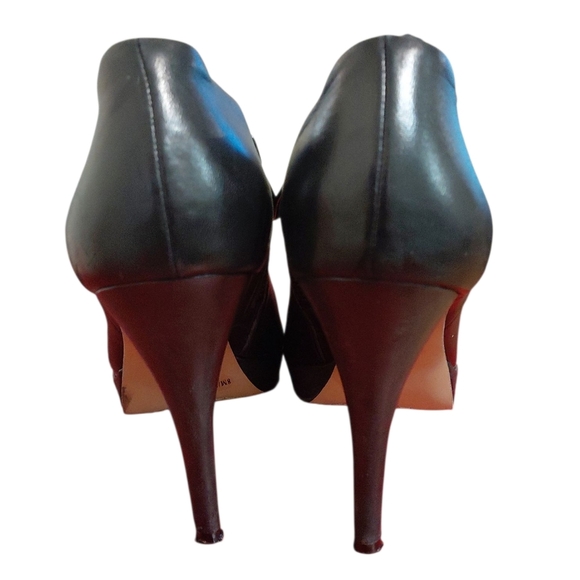 Vince Camuto‎ Elvin Black Leather Platform Ankle Bootie Women's Size 8 M - Picture 6 of 11